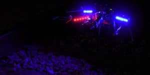 university of Nevada Reno robotics department flies a drone in tunnel 4