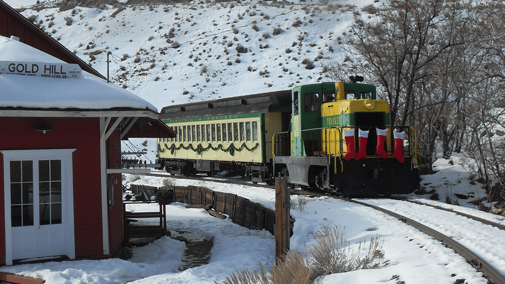 Comstock Trains in Virginia City, Nevada